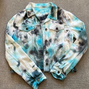 Hand Dyed HIDDEN Tie Dye Jean Jacket